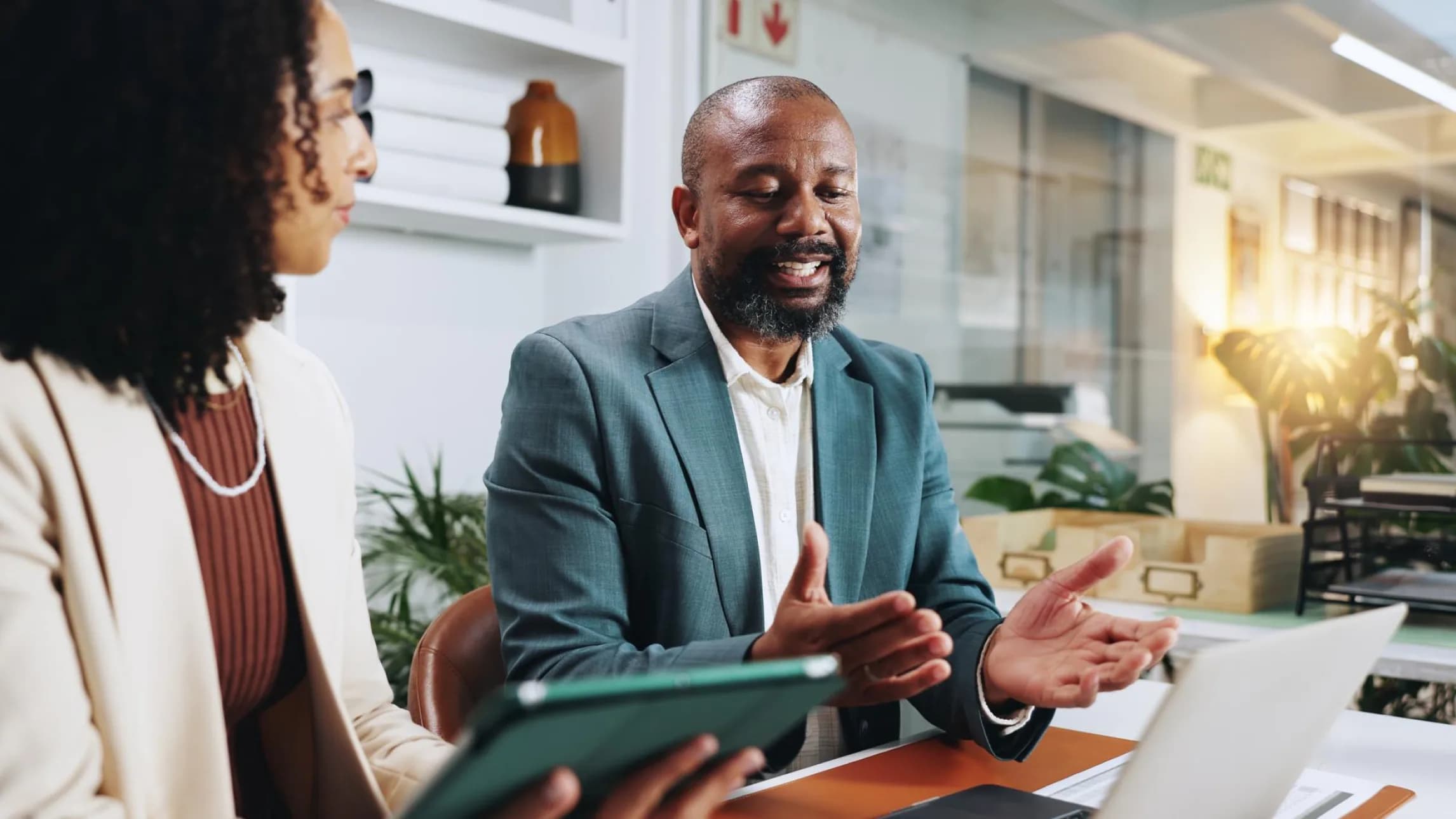 DataposIT consultants with a client